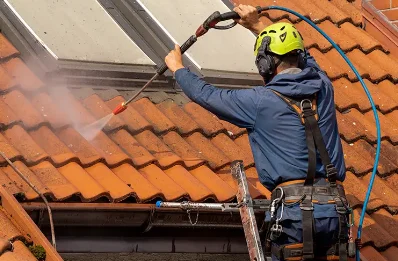 Démoussage et hydrofuge de toiture à Amberre
